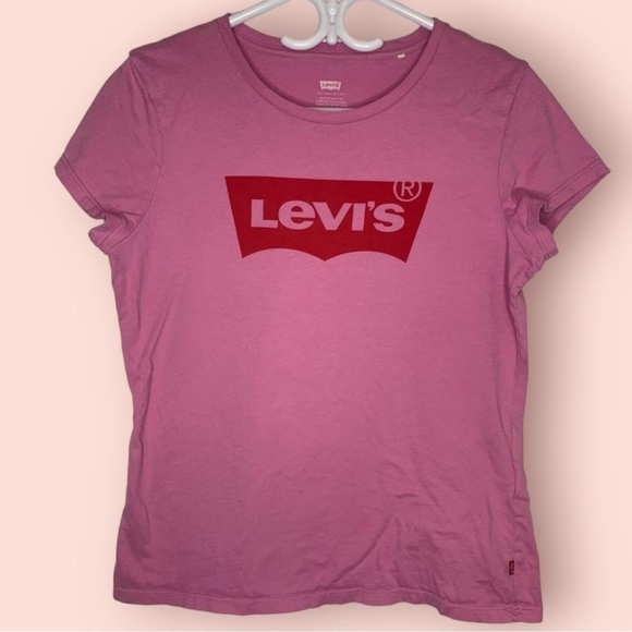 Pink Levi’s Logo Tee,  Size M - Picture 2 of 6